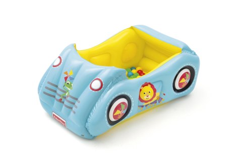 Bestway 93535 FISHER PRICE DMUCHANY SAMOCHÓD WYŚCIGOWY Z PIŁKAMI 119cm x 79cm x 51cm