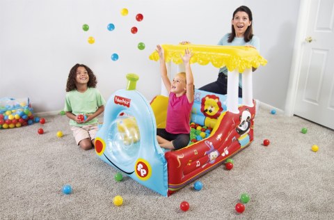 Bestway 93537 FISHER PRICE DMUCHANY POCIĄG Z PIŁKAMI 132cm x 94cm x 89cm