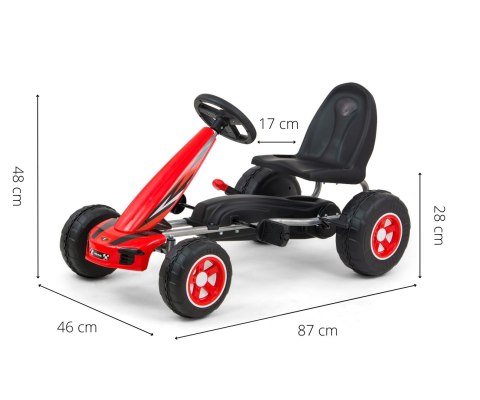 Gokart na pedały Viper Red