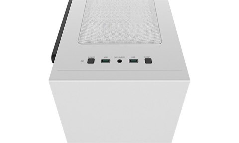 Obudowa komputerowa Deepcool MACUBE 110 WH w kolorze białym, formatu mATX, z dołączonym zasilaczem ATX PS2 (długość poniżej 170