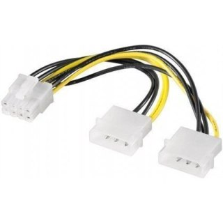 Goobay | Adapter zasilania | Męski | 8-pinowe zasilanie PCI Express | Męski | 4-pinowe zasilanie wewnętrzne