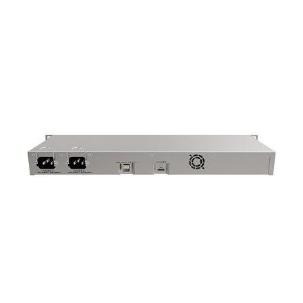 Mikrotik Wired Ethernet Router RB1100AHx4 Dude Edition, 1U Rackmount, Quad core 1.4GHz CPU, 1 GB RAM, 128 MB, 60GB M.2 SSD inclu