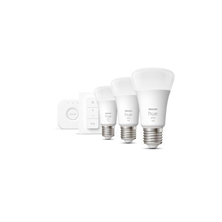 Philips Hue W Starter Kit 9,5W A60 E27 3szt, Bridge, Switch Philips Hue | Hue W Starter Kit 9,5W A60 E27, 3szt, Bridge, Switch |