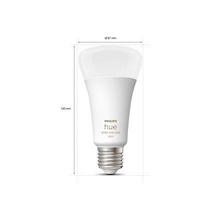 Philips Hue WCA 13,5W A67 E27 Philips Hue | Hue WCA 13,5W A67 E27 | E27 | 13,5 W | RGBW 2000-6500K | Bluetooth i Zigbee