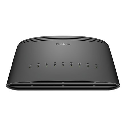 D-Link | Switch | DGS-1008D | Niezarządzany | Desktop | Ilość portów 10/100 Mbps (RJ-45) | Ilość portów 1 Gbps (RJ-45) 8 | Ilość