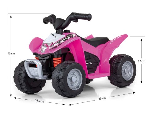 Milly Mally Pojazd na akumulator Quad HONDA ATV Pink