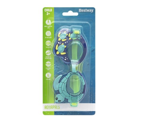 Bestway 21080 Okulary do pływania AquaPals Żółw