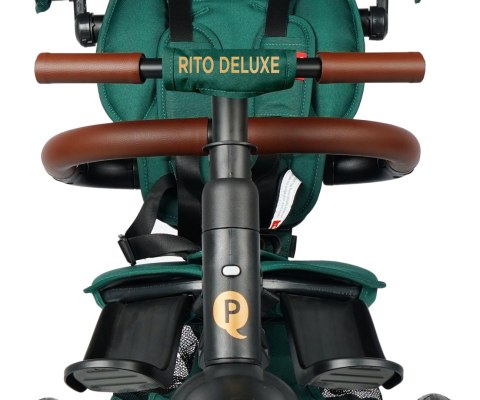 Qplay Rowerek Trójkołowy Rito Deluxe Rubber Green